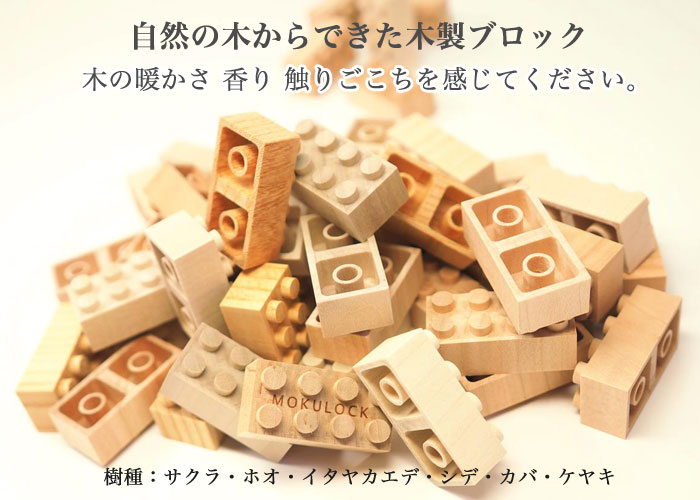 無垢材の木製ブロック もくロック セット 48ピース 木名漢字入り和手ぬぐい付 名入れギフト 記念品専門店 オンネームjp